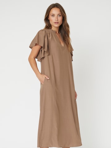 Abito 'ToraCC' di co'couture in marrone: frontale