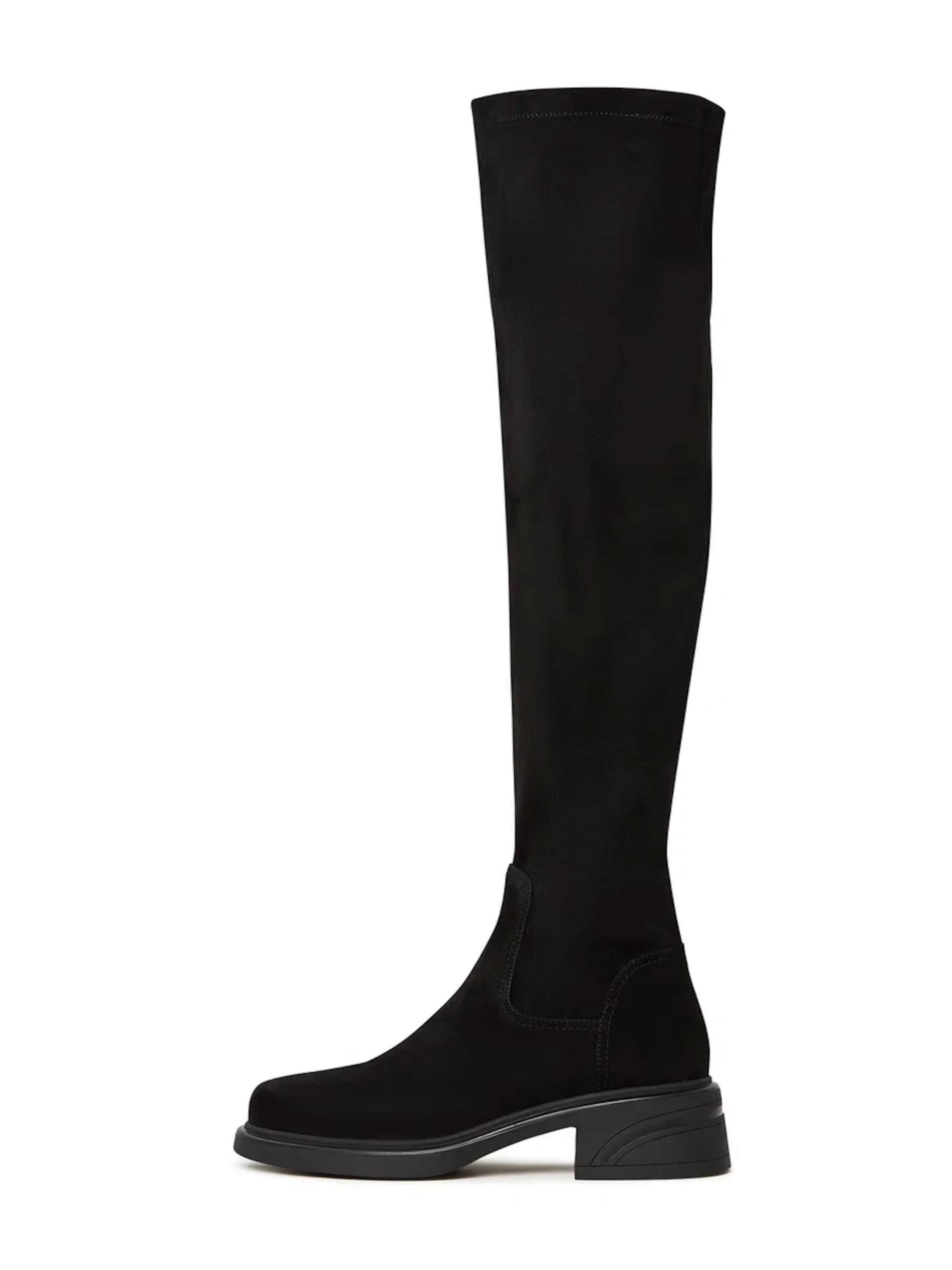 CESARE GASPARI Stiefel in Schwarz: Vorderseite