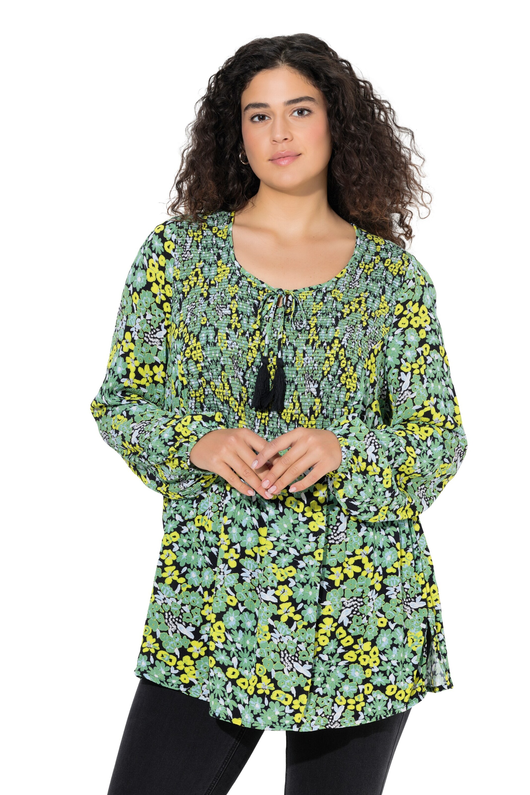 Ulla Popken Blouse in Green: front