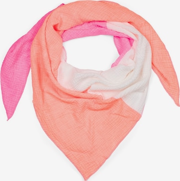 styleBREAKER Tuch '3-Farbiges Musselin Dreieckstuch' in Orange: Vorderseite