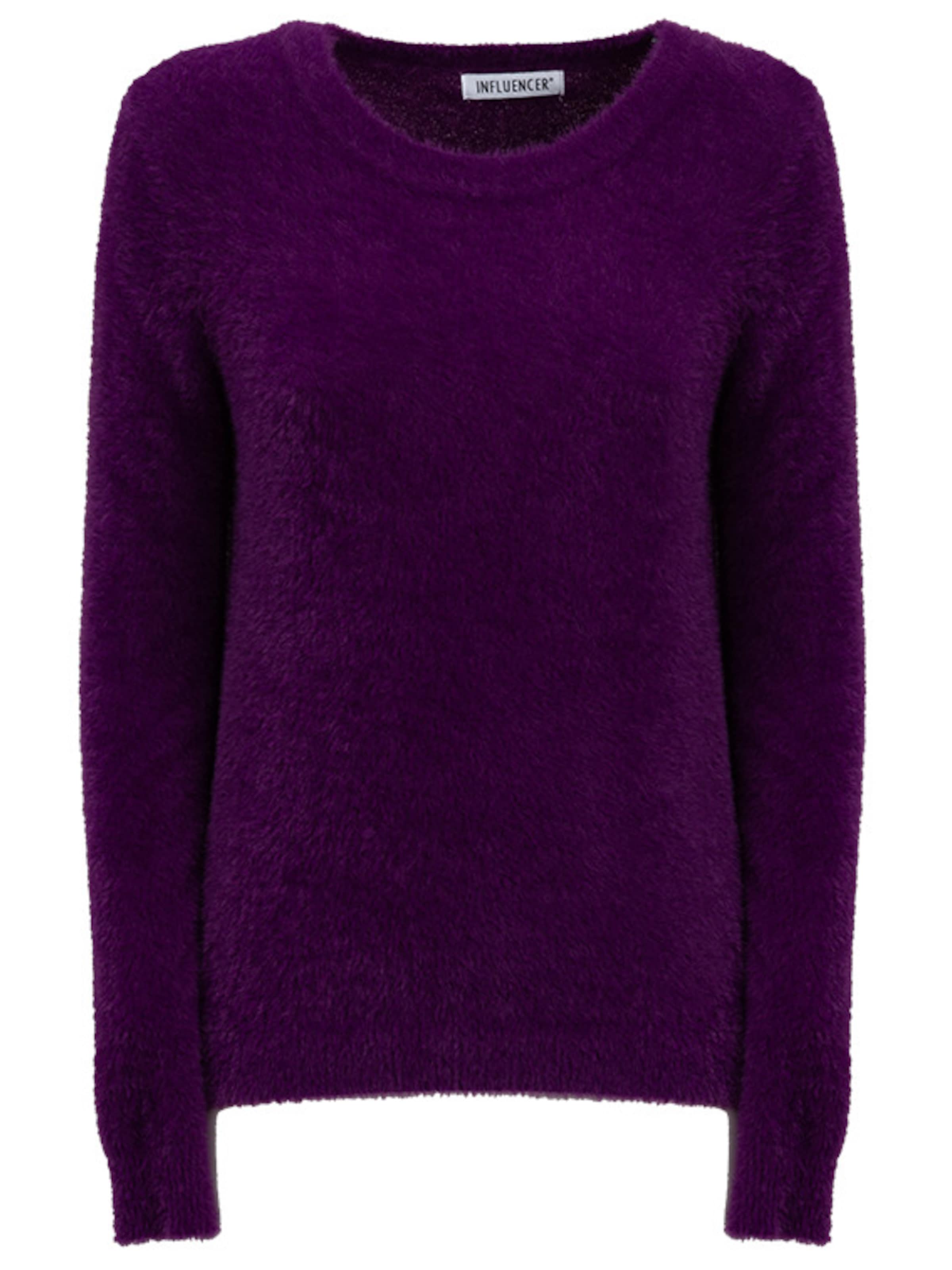 Influencer Pulóver - lila: elől