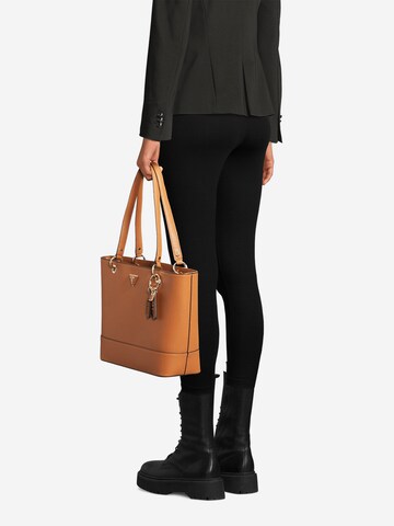 GUESS Nakupovalna torba 'Alexie' | rjava barva