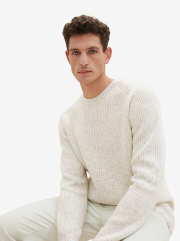 TOM TAILOR Sweater in Beige