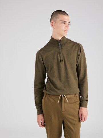 INDICODE JEANS Sweater 'Ancona' in Green: front