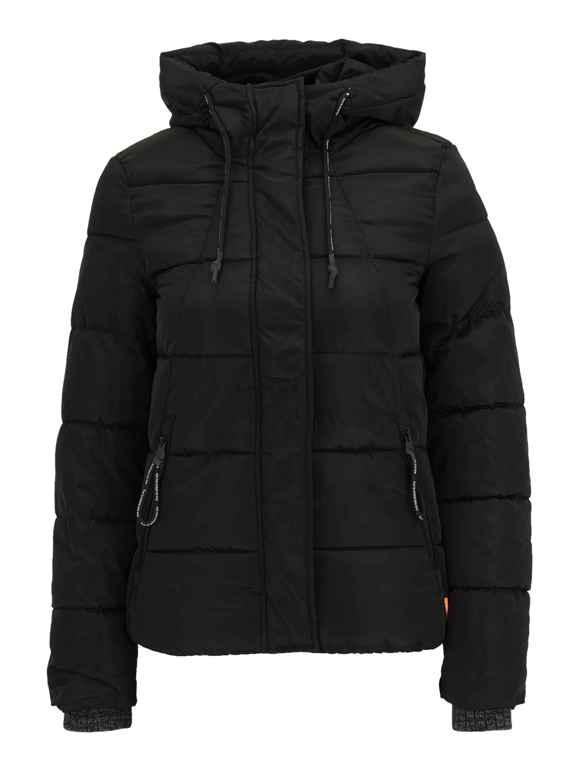 QS Vinterjakke i sort: forside