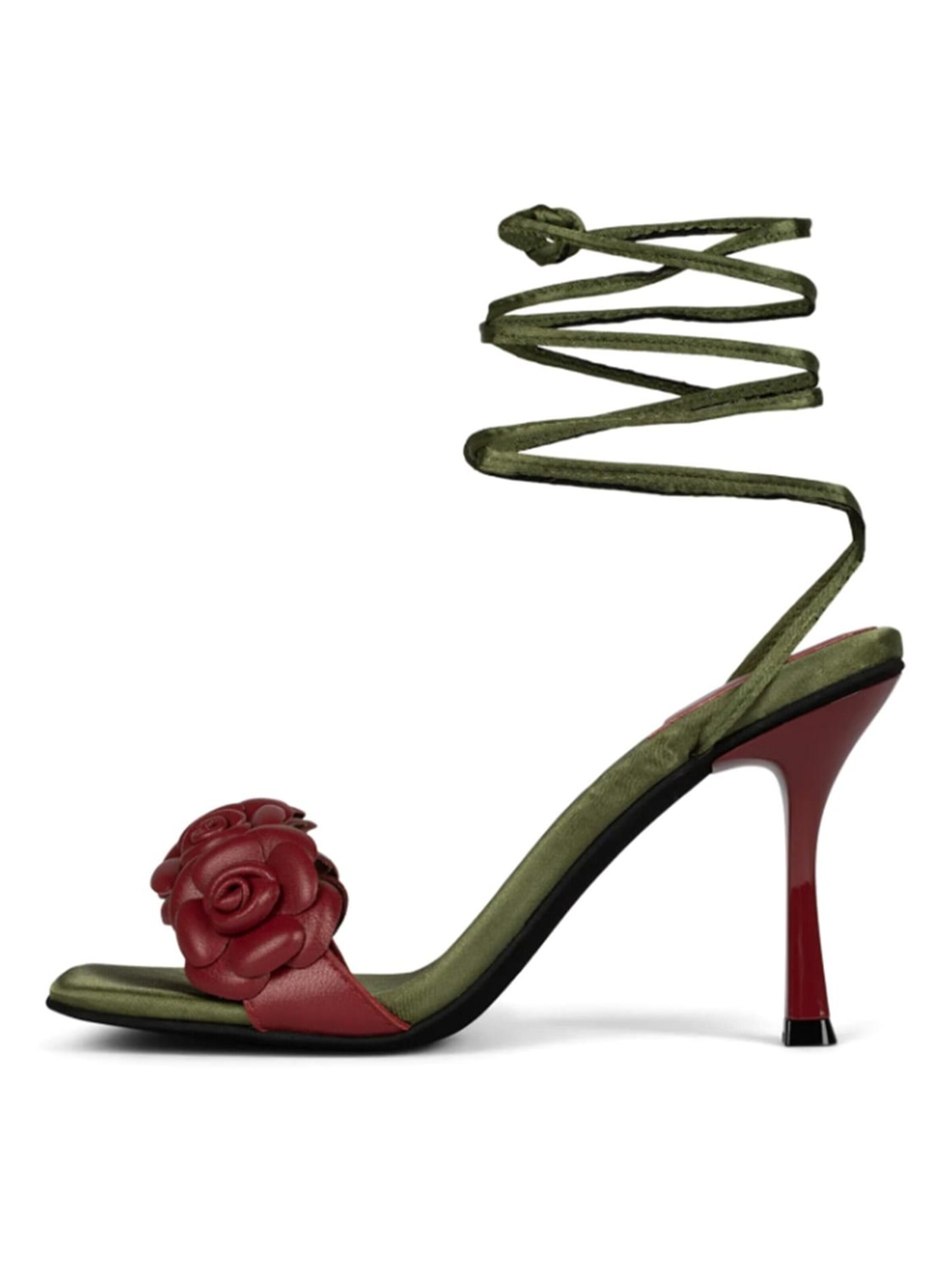 Jeffrey Campbell Sandaal 'W' Rozi Red Kid Leather Sandals' in Gemengde kleuren