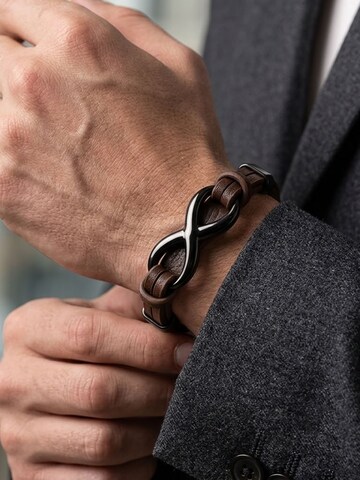UNIQAL Armband 'INFINITY' in Bruin