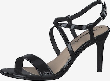 TAMARIS Strap sandal in Black: front