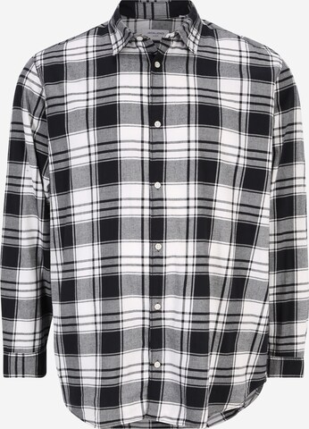 Jack & Jones Plus Button Up Shirt 'JOSHUA' in White: front