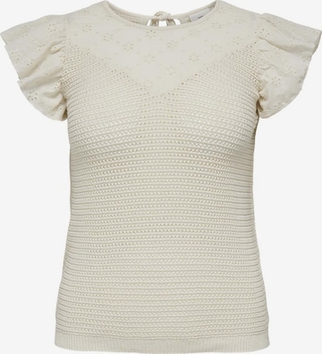 T-shirt ONLY Carmakoma en beige : devant