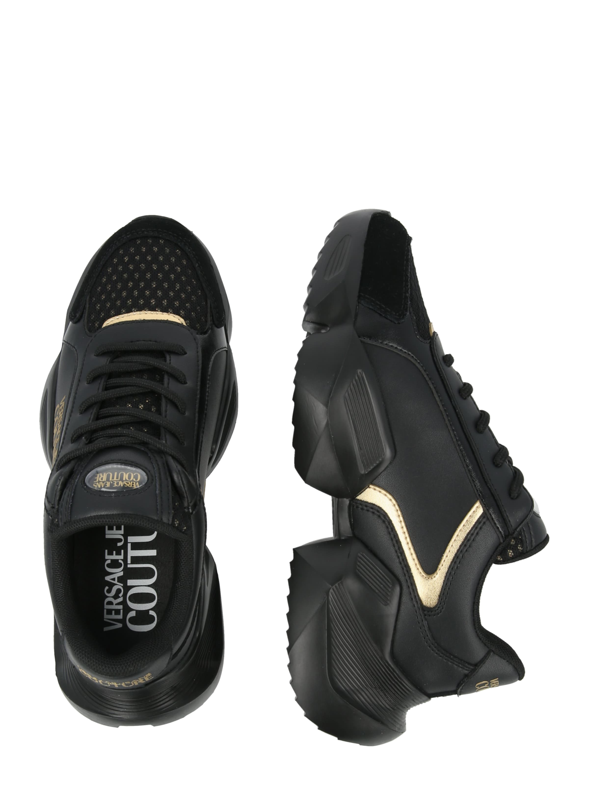 Baskets basses 'FONDO GRAVITY DIS. SU3' Versace Jeans Couture en noir