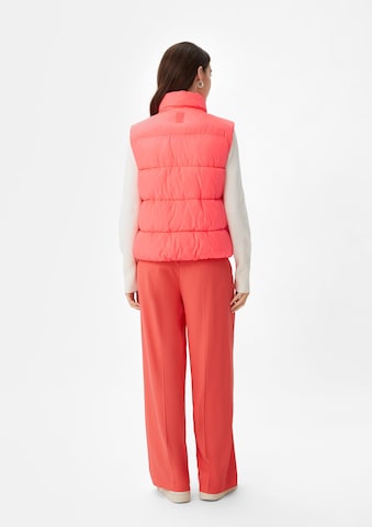 Gilet comma casual identity en rose : derrière