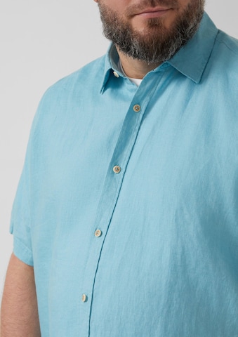 s.Oliver Regular fit Button Up Shirt in Blue