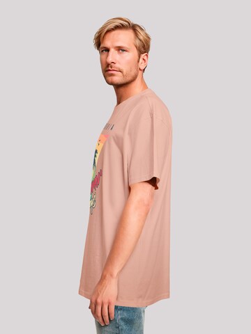F4NT4STIC Shirt 'California Palmen Retro' in Beige