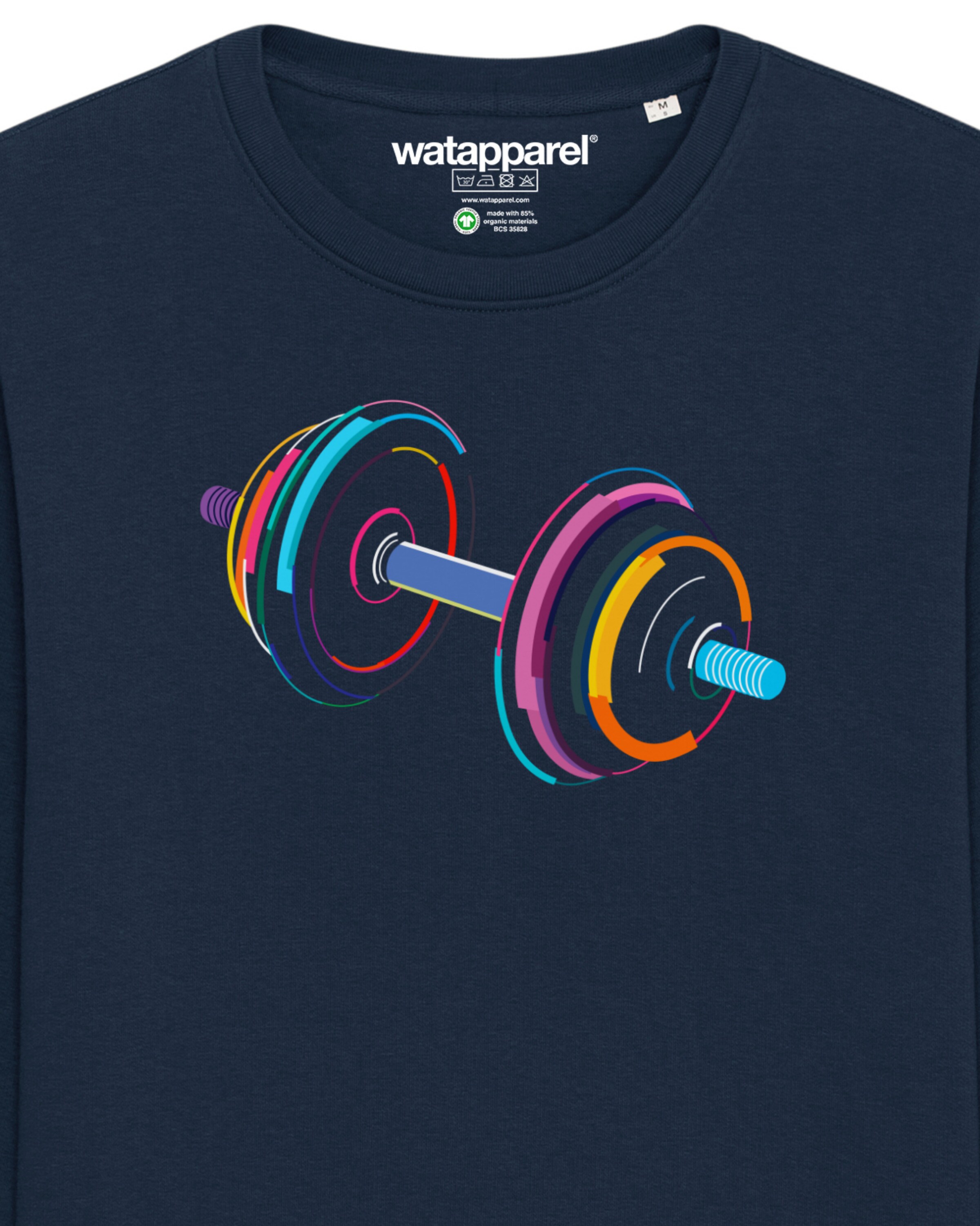 Sweat-shirt ' 80s Hantel ' Watapparel en bleu