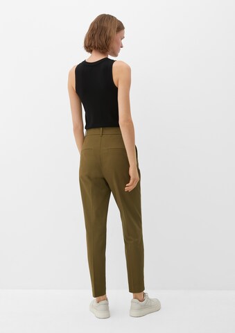 Coupe slim Pantalon chino s.Oliver en vert