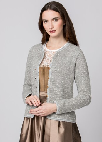 STOCKERPOINT Knit cardigan 'Betty' in Grey: front