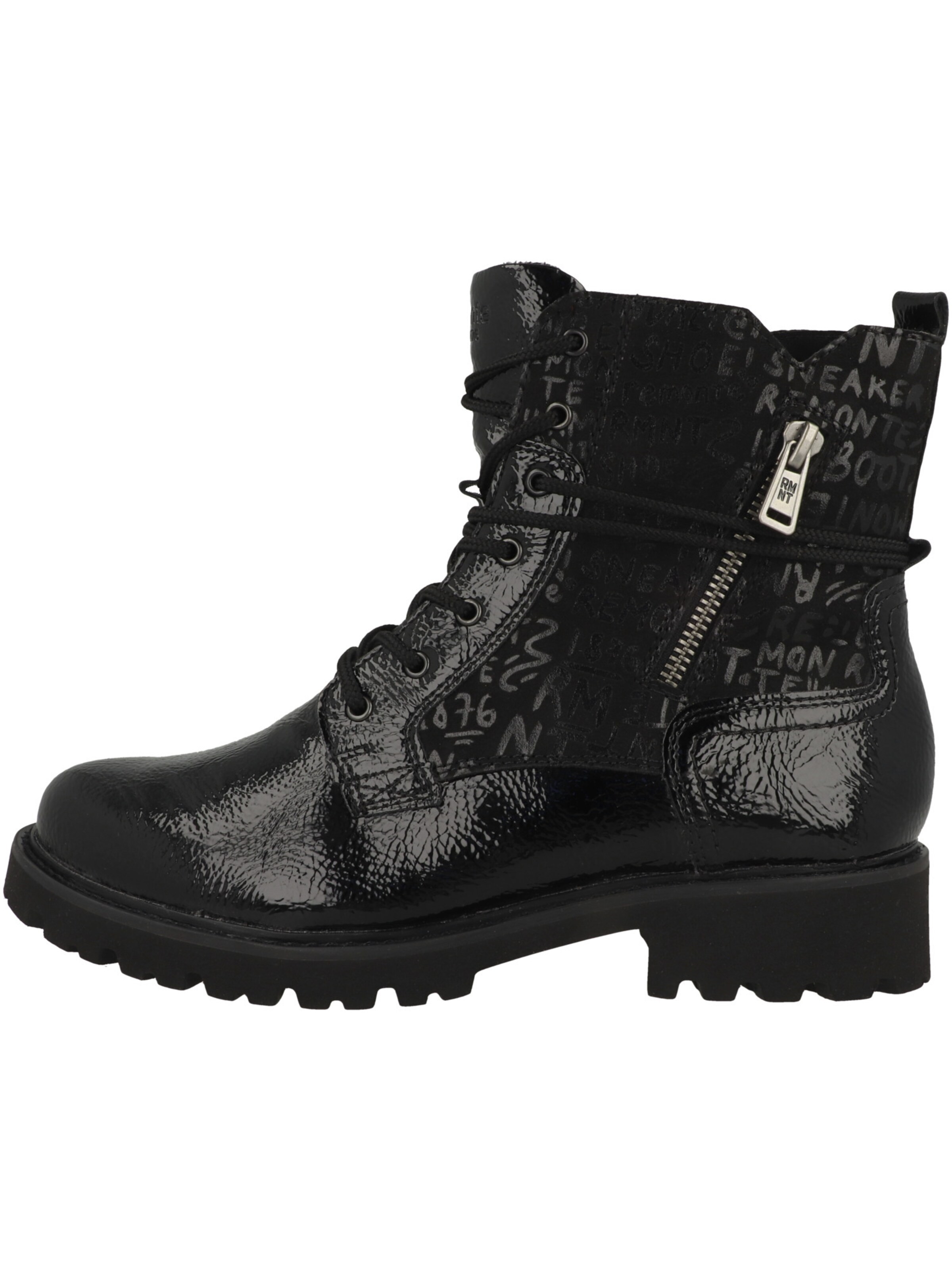 Bottines à lacets 'D8659' REMONTE en noir : devant