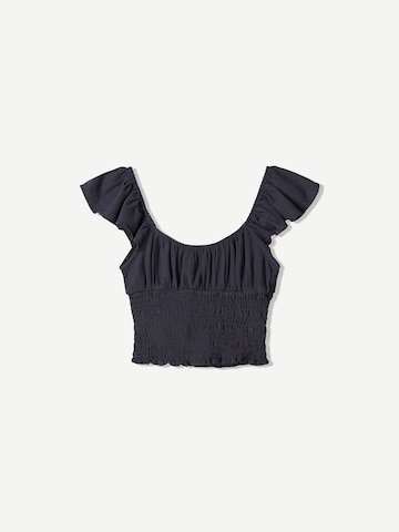 Top di Bershka in blu