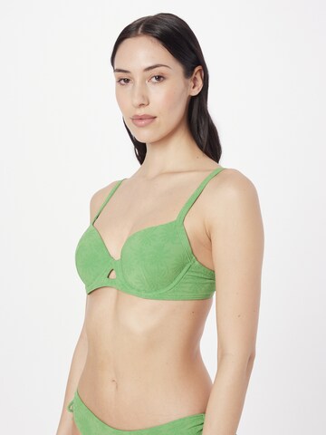 LingaDore T-shirt Bikinitop in Groen: voorkant