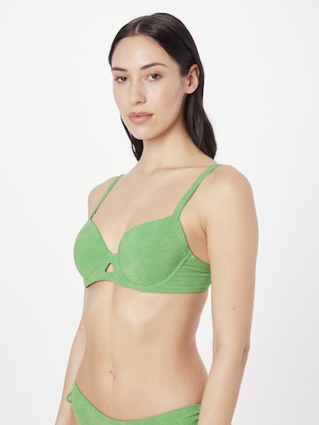 LingaDore - Clásico Top de bikini en verde: frente