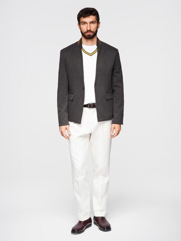 Regular fit Giacca da completo di Ombre in nero
