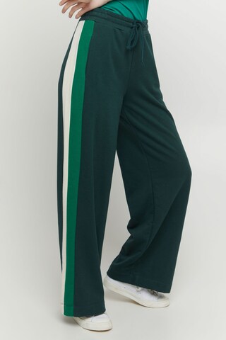 The Jogg Concept Wide leg Pants 'SAFINE' in Green: front