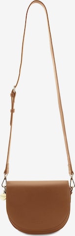 Seidenfelt Umhängetasche 'Nelma' in Braun: Vorderseite