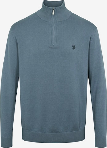 U.S. POLO ASSN. Svetr 'Brison' – modrá: přední strana