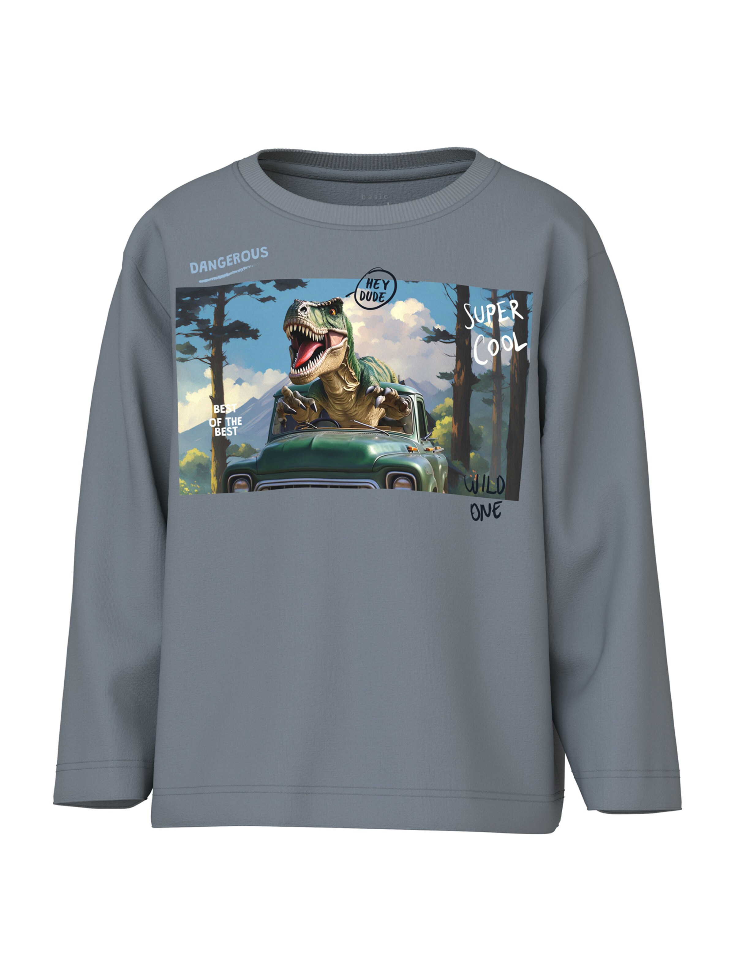 NAME IT Tričko 'NMMVOTO' – modrá: přední strana