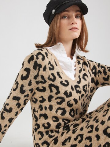 JDY Gebreide jurk 'JDYELENA' in Beige