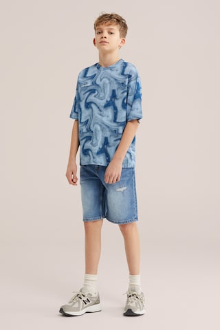 WE Fashion Тениска в синьо