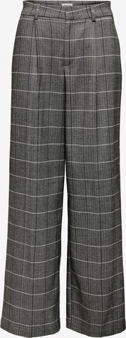 ONLY Normální Kalhoty se sklady v pase 'Annelie' – šedá: přední strana