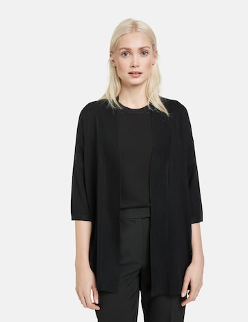 Cardigan TAIFUN en noir : devant