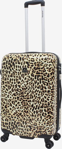 Saxoline Suitcase 'Leopard' in Yellow