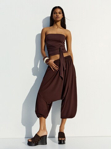 Bershka Top in Brown