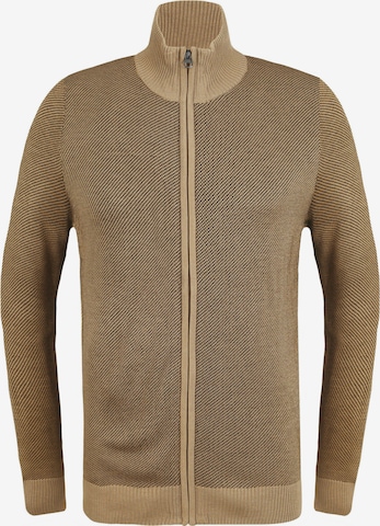 BLEND Knit Cardigan 'Londer' in Brown: front