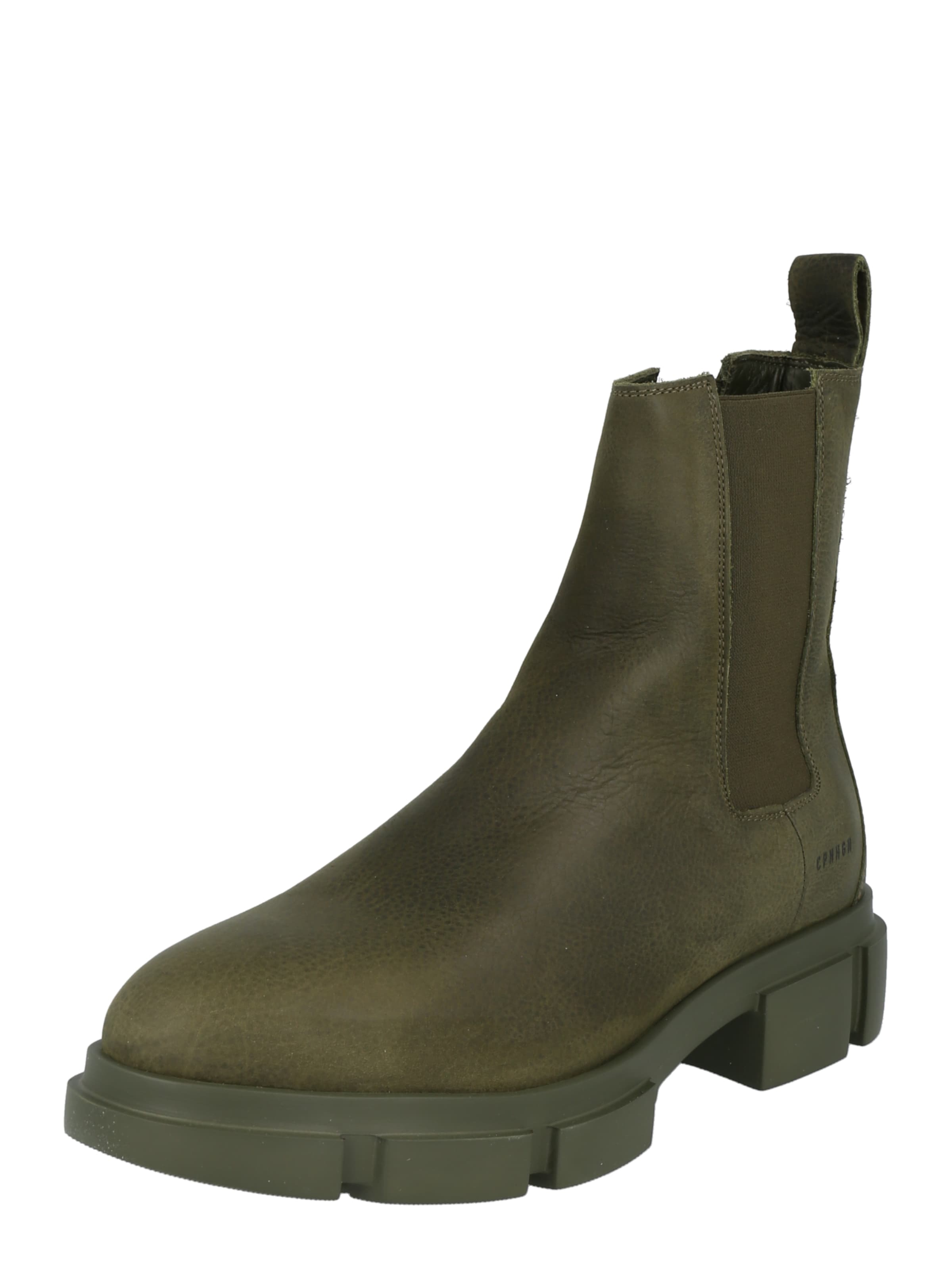Copenhagen Studios Chelsea Boots in Green: front