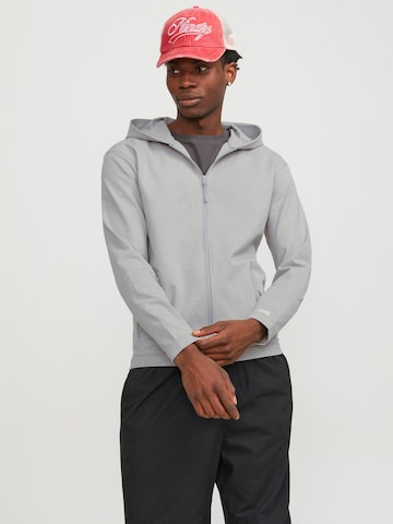 JACK & JONES Sweatvest in Grijs: voorkant