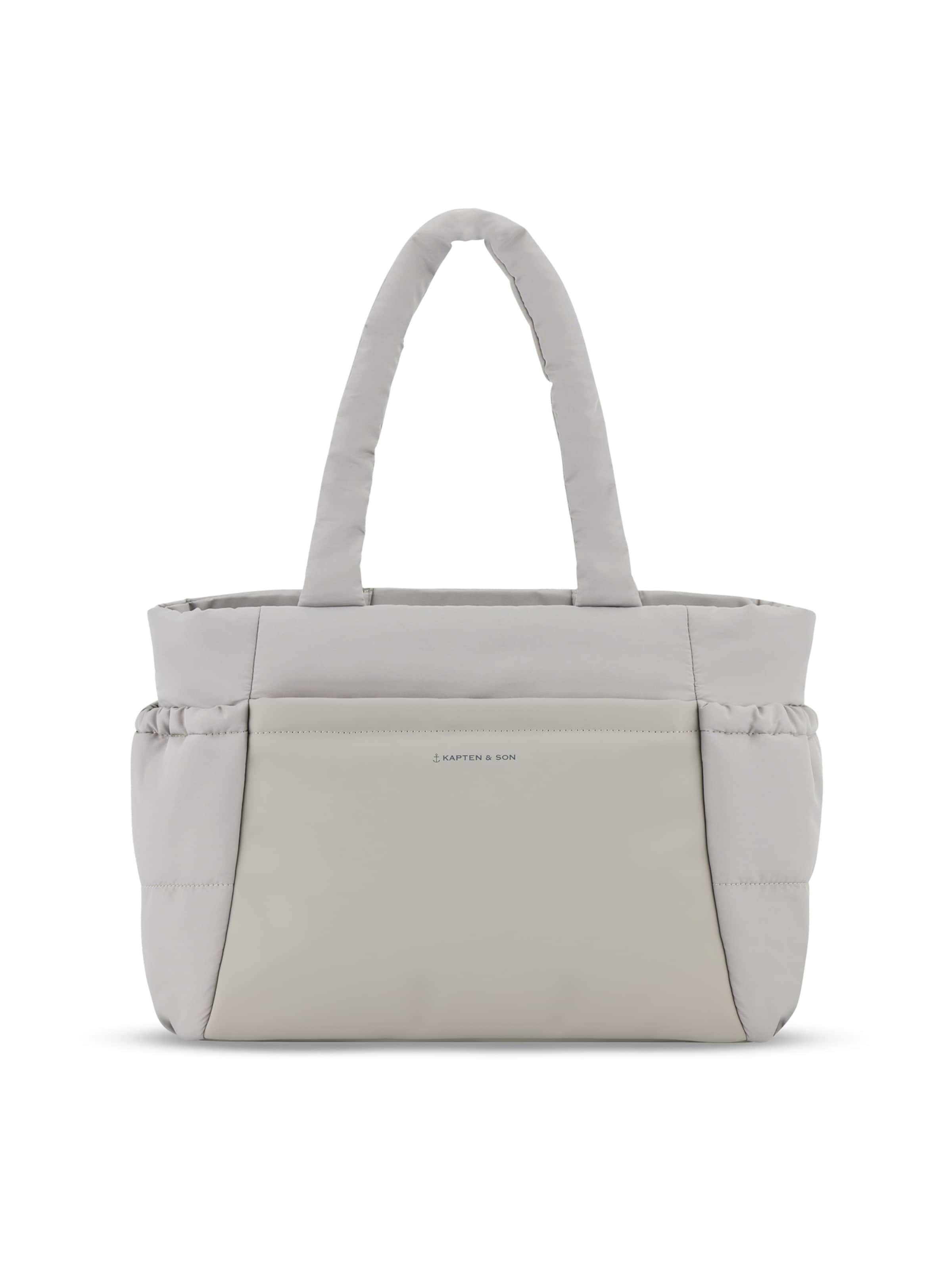 Kapten & Son Shopper 'Hellvi Medium' in Grijs: voorkant