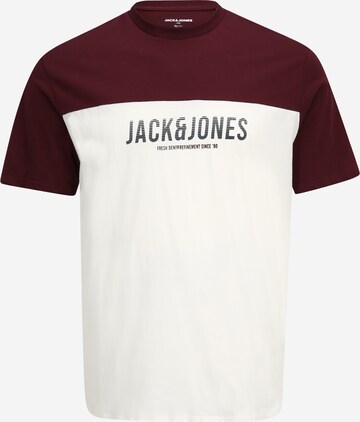 Jack & Jones Plus Shirt 'Dan' in Wit: voorkant