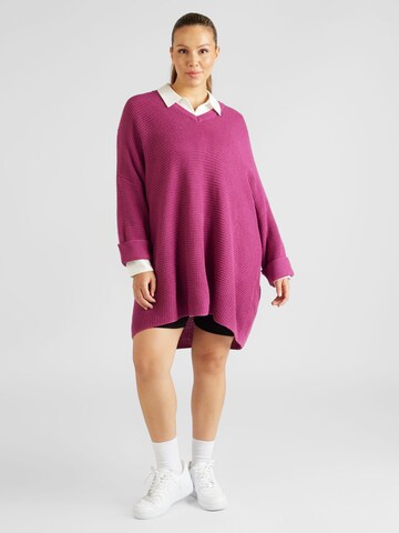 Vero Moda Curve Pullover 'Leanna' in Lila: predná strana