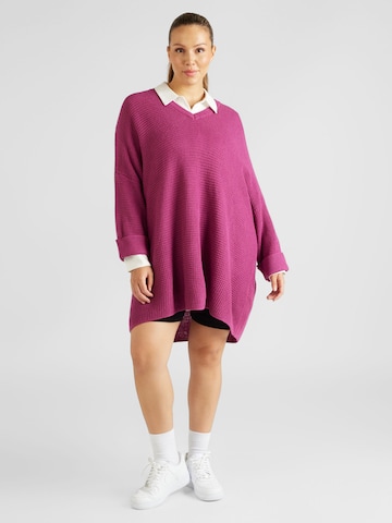 purpurinė Vero Moda Curve Megztinis 'Leanna': priekis