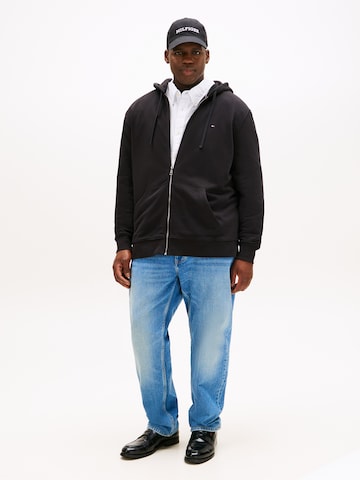 Giacca di felpa 'ESSENTIAL' di Tommy Hilfiger Big & Tall in nero