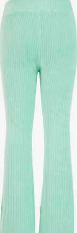 WE Fashion Flared Leggings in Green