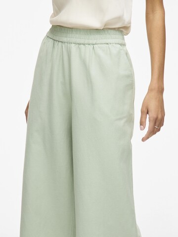VILA Wide leg Broek in Groen