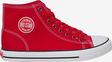 BIG STAR High-Top Sneakers in Red