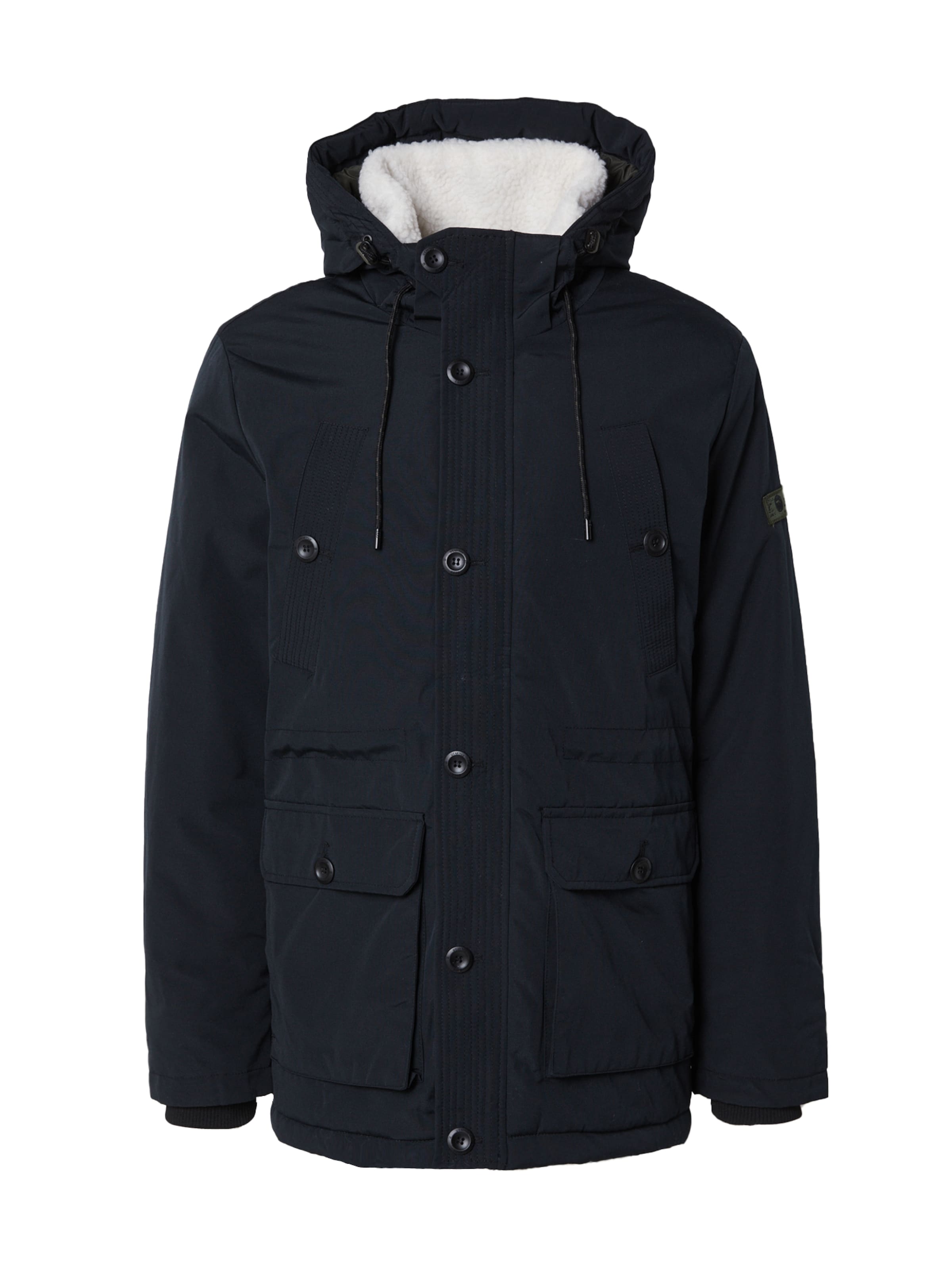 INDICODE JEANS Jacke 'West' in Schwarz: Vorderseite