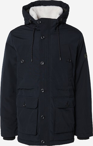 INDICODE JEANS Winterjas 'West' in Zwart: voorkant