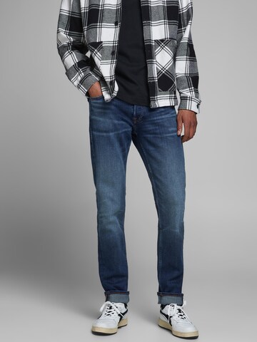 Coupe slim Jean 'Glenn' JACK & JONES en bleu